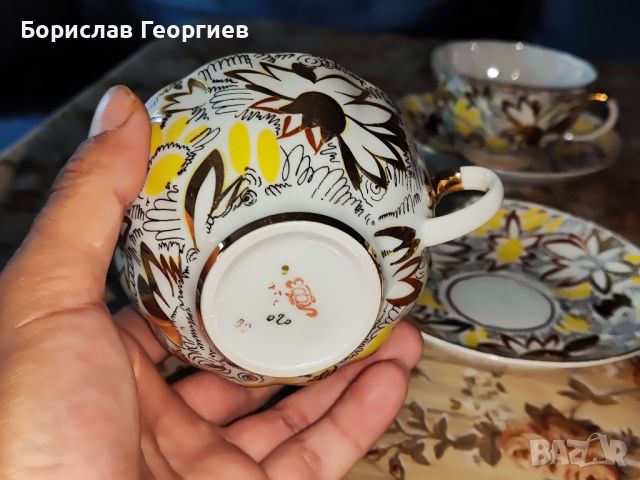 Руски порцеланови чаши ЛФЗ, снимка 5 - Чаши - 46240090