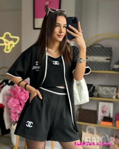 Дамски сет от 3 части Chanel, снимка 2 - Комплекти - 50635789