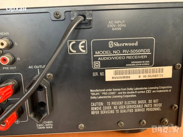 Sherwood RV-5050RDS, снимка 7 - Ресийвъри, усилватели, смесителни пултове - 53519499