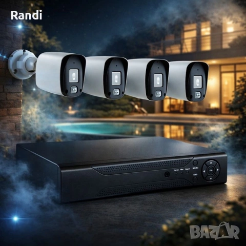 Професионален комплект за сигурност с 4 камери IP67 YL-806B, снимка 7 - Камери - 53366677