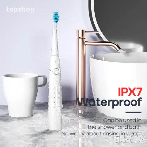 Чисто нова SEAGO Sonic четка за зъби за възрастни и деца, акумулаторни електрически четки за зъби с , снимка 8 - Други стоки за дома - 52704364