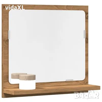 vidaXL Огледален шкаф за баня 40x11x37 cm Инженерна дървесина（SKU:856188）, снимка 3 - Огледала - 49363018