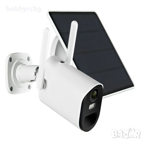 Соларна WIFI безжична управляема HD камера за видеонаблюдение с голяма батерия, снимка 6 - HD камери - 46394304