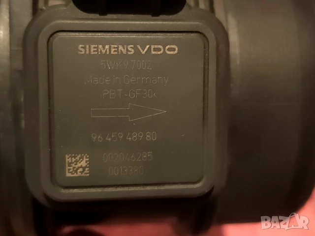 Дебитомер Siemens VDO за Peugeot Citroen Ford Volvo - 2.0HDI, снимка 5 - Части - 50524874