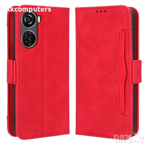 ZTE Blade V50 Design 5G Magnetic Кожен Калъф и Протектор