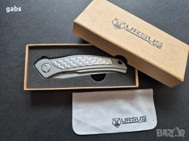 Сгъваем нож SHIROGOROV Quantum"DRAGON" ,CROMAX PM, SH209, снимка 5 - Ножове - 51943400