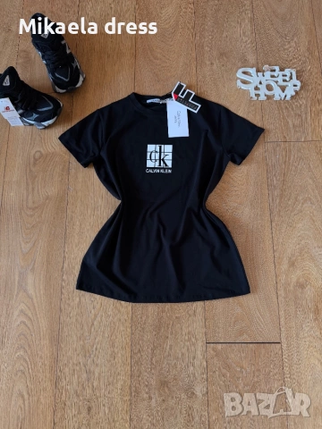 Страхотен ежедневен тишърт от Calvin Klein в черен цвят. Нов и неносен.С М Л размер, снимка 3 - Тениски - 53882213