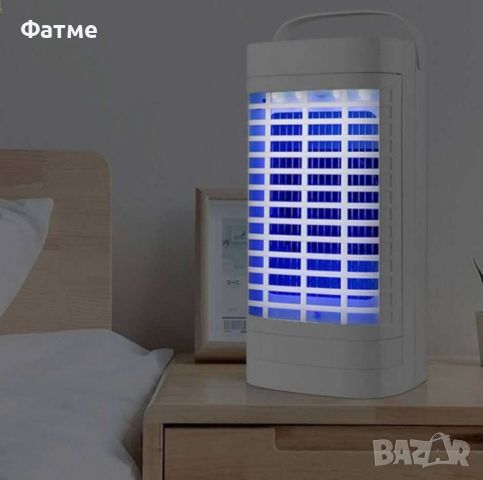 Електрическа лампа с мощен вентилатор против комари, снимка 2 - Други - 46057899