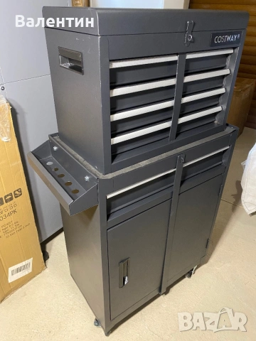 Количка 2 в 1 с кутия за инструменти COSTWAY, снимка 7 - Други инструменти - 53393869