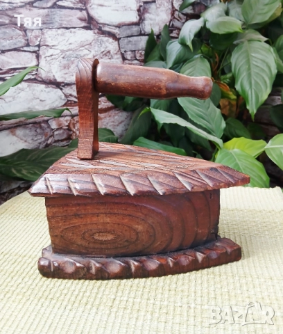 Дървена ютия за декорация 