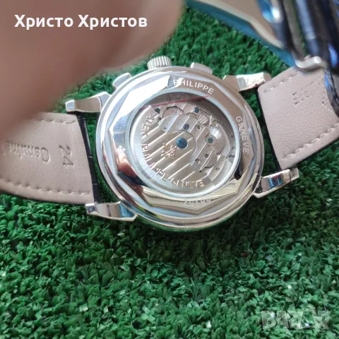 Мъжки луксозен часовник PATEK PHILIPPE Grand Complications Perpetual Calendar Moonphase Chronograph, снимка 8 - Мъжки - 46862270