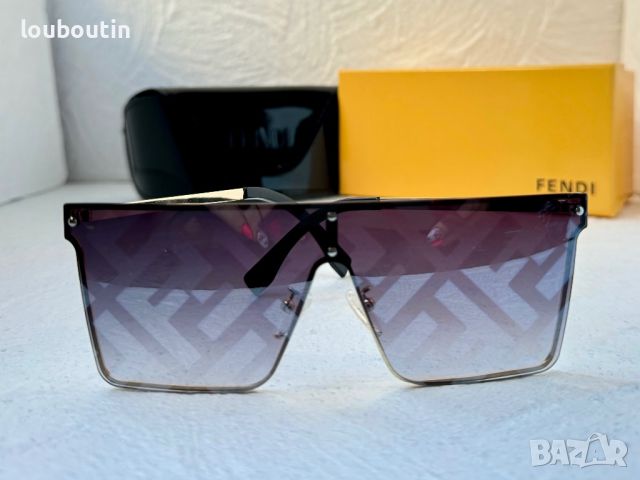 -15 % разпродажба Fendi мъжки слънчеви очила маска брандирани стъкла, снимка 6 - Слънчеви и диоптрични очила - 45226784