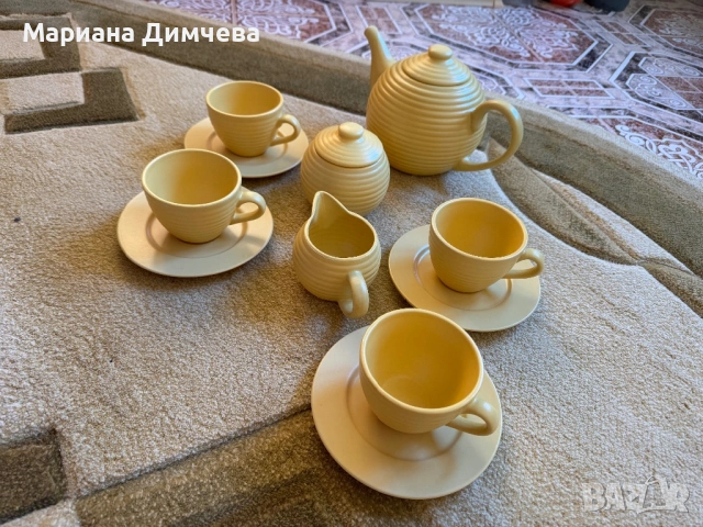 Луксозен керамичен сервиз за чай/кафе – ЧИСТО НОВ , снимка 6 - Сервизи - 53668453