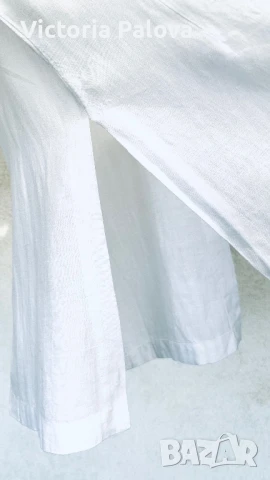 Бял ленен елек, снимка 7 - Корсети, бюстиета, топове - 50578592