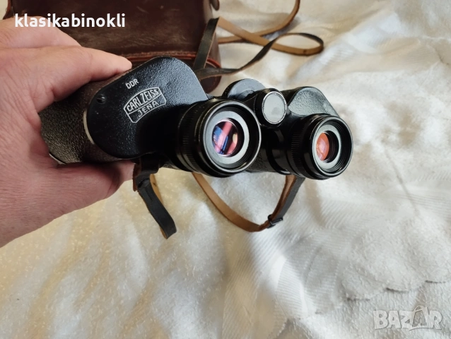ТОП Немски Бинокъл Carl Zeiss Jena JENOPTEM-MULTI-COATED -10 х 50W-ГДР, снимка 3 - Екипировка - 53889539