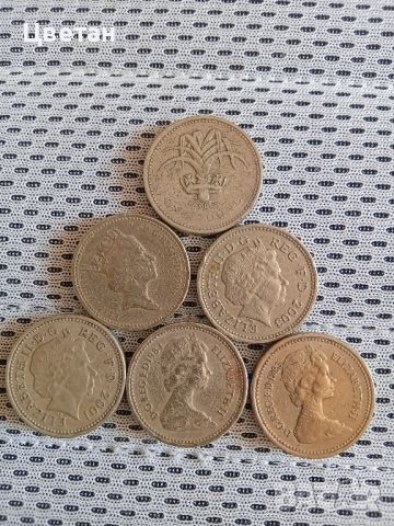 Лот монети 1 паунд 