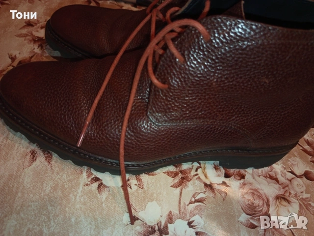 FLORIS VAN BOMMEL Оригинал Нови Мъжки Боти Изцяло от Естествена Кожа 42/43