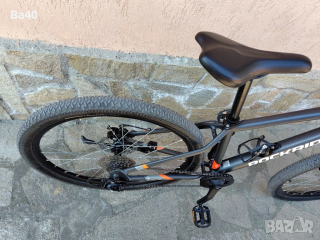 Планински велосипед Rockrider ST 120, 27,5", СИВО/ОРАНЖЕВО, снимка 3 - Велосипеди - 53869633