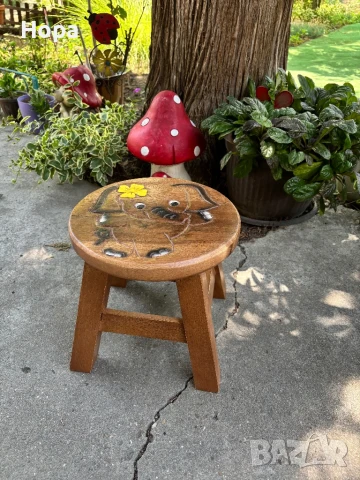Столче /Табуретка от тиково дърво, снимка 13 - Декорация за дома - 35763318