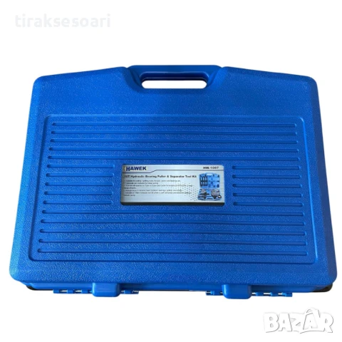  Хидравличен комплект скоби и сепаратор за лагери 10 тона HAWEK HW-1097, снимка 4 - Аксесоари и консумативи - 51033892