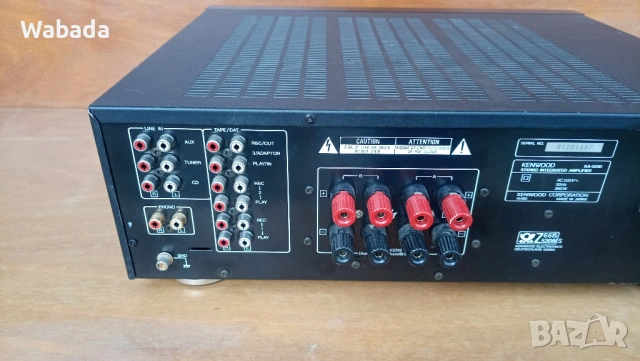 Работещ усилвател Kenwood KA-5010 със забележки 2x80W 8Ohm (модел 1989-90), снимка 8 - Ресийвъри, усилватели, смесителни пултове - 53890651