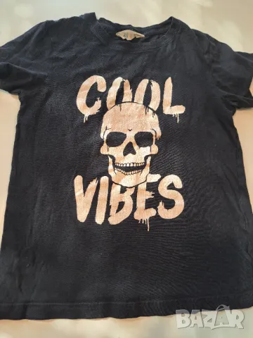 Тениска H and M COOL VIBES 134-140 8-10 y, снимка 1 - Детски тениски и потници - 47318504