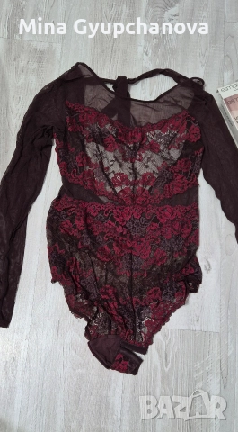 красиво боди цвят Бордо 