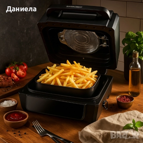 Уред 2 в 1 Air Fryer with Grill , снимка 2 - Фритюрници - 51822914