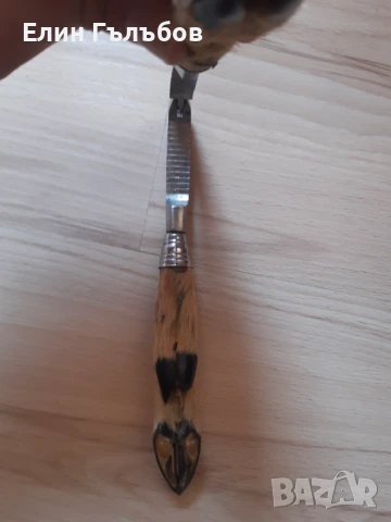 Орехотрошачка с дръжки крака от дива коза, снимка 3 - Колекции - 51273930