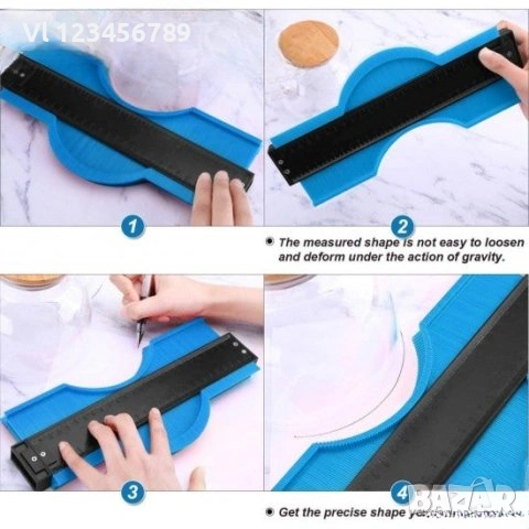 ПРОМО КОМПЛЕКТ Шаблон на майстора - 25см + шаблон за измерване , снимка 2 - Други инструменти - 53753750