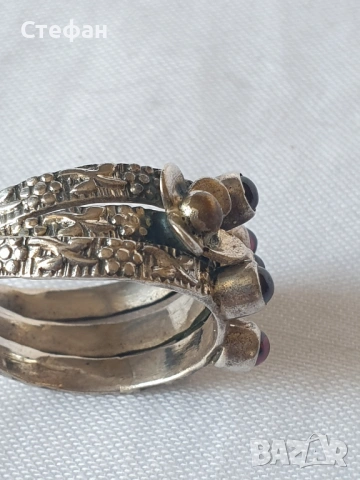 Сребърен пръстен, снимка 7 - Пръстени - 54266328