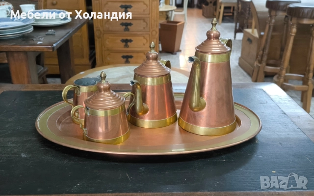 меден сет, снимка 2 - Антикварни и старинни предмети - 52466490