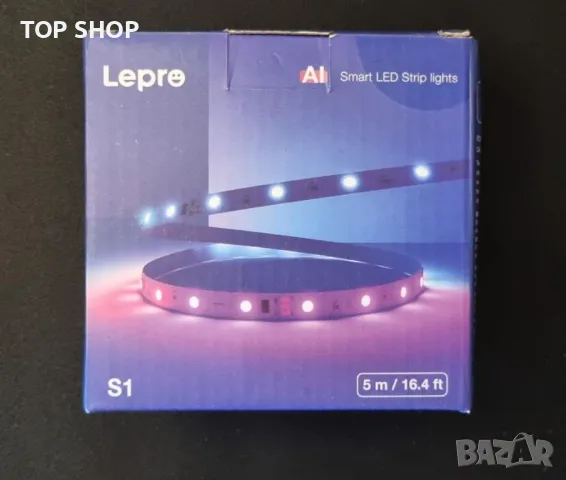 Lepro S1 Smart LED лента, 5M 150LEDs Работи с Alexa, Google Assitant, Bluetooth и WiFi App Control, снимка 5 - Лед осветление - 49419845