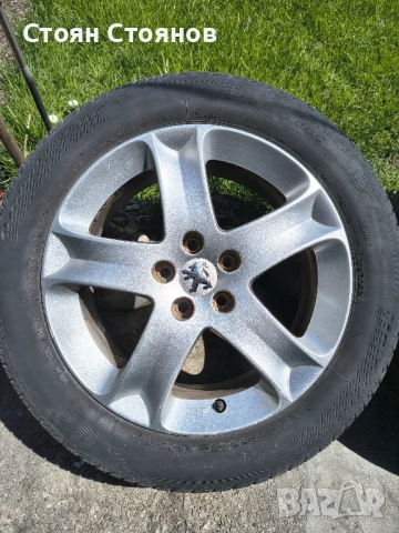 17" Джанти с гуми Bridgestone 215/55R17 за Пежо 407 - 5х108, снимка 4 - Гуми и джанти - 54302098