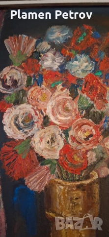 картина акварел 1855 година и др маслени бои върху лен , снимка 10 - Картини - 45914249