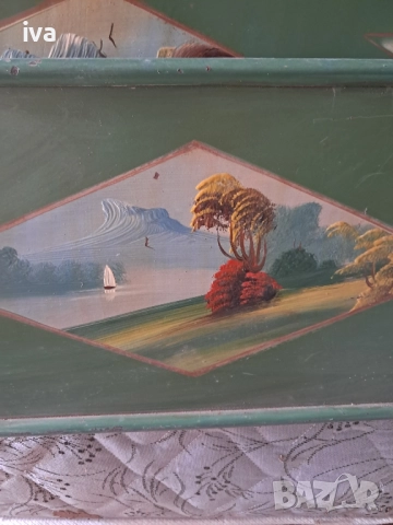 Табли за легло,стари ръчно рисувани