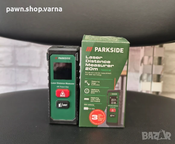 Лазерен далекомер PARKSIDE PLEM 20 B2 - Нов!, снимка 3 - Измервателни инструменти - 50582453