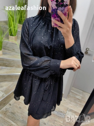 Рокля с бляскави частички