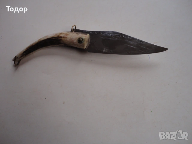 Страхотна майсторска сойка нож  рог 11, снимка 4 - Ножове - 54095925