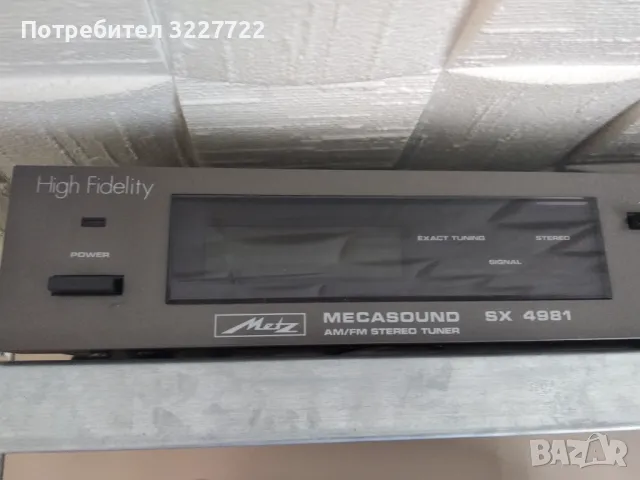 Metz megasound sx 4981  тунер, снимка 7 - Ресийвъри, усилватели, смесителни пултове - 48917542