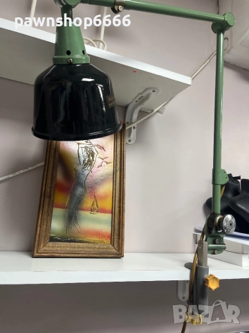 Работна лампа от 50-те години на миналия век от Кърт Фишер за Midgard, снимка 10 - Антикварни и старинни предмети - 52200589