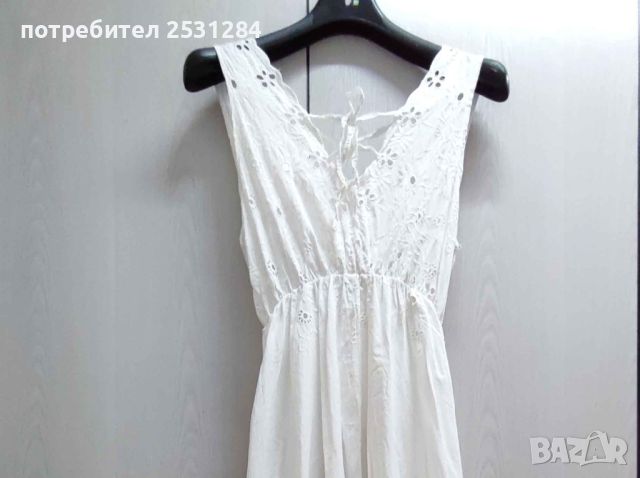 Уникална дамска бяла рокля / дамска бяла туника / Размер Л/ХЛ  L/XL Цена 70 лв, снимка 9 - Рокли - 46142251