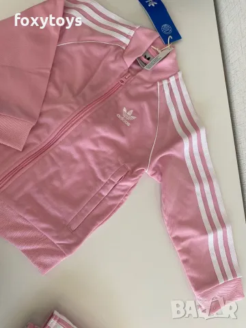 adidas Спортен екип SST TRACKSUIT, 110 см, розов, снимка 5 - Детски анцузи и суичери - 49422041