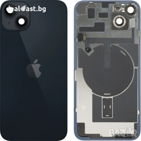 Капак батерия / Задно стъкло Оригинал Оборудван за iPhone 14 Plus / Черен / Свален от телефон клас А