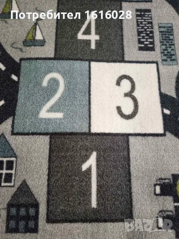 Детски образователен килим с улици,цифри,картинки и фигури на Paco Home., снимка 10 - Други - 49730103
