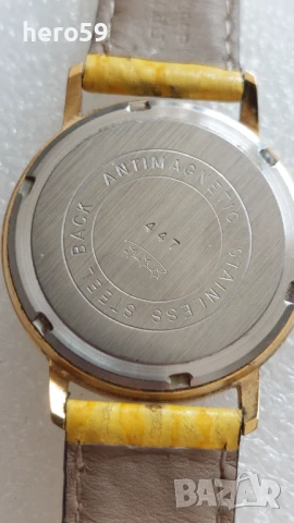 Мъжки швейцарски механичен автоматичен часовник 1970-80г.Отлично състояние , снимка 4 - Мъжки - 50910212