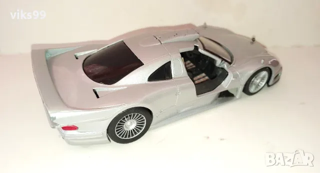 Mercedes Benz CLK-GTR Street Version MAISTO 1:26, снимка 4 - Колекции - 48087689