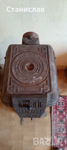 Печка на твърдо гориво с антикварна стойност, снимка 5 - Антикварни и старинни предмети - 53306547