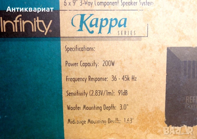 Висок клас комплект говорители за кола INFINITY KAPPA 1 CS, снимка 3 - Аудиосистеми - 50878592