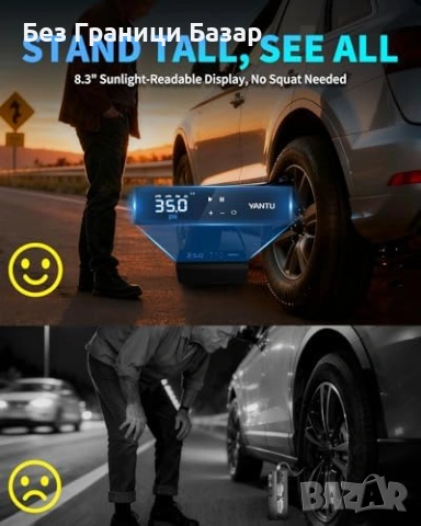 Нова помпа Електрически компресор за гуми бързо помпане SUV камион кола, снимка 4 - Друга електроника - 53368418